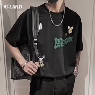 Acland เสื้อยืดผู้ชาย ผู้ชายเสื้อเชิ้ต เสื้อยืด ผ้านุ่ม ใส่สบาย ไม่หด ไม่ต้องรีด MTX2390KF5 37Z230913