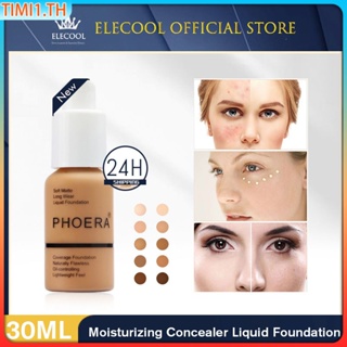 Phoera Liquid คอนซีลเลอร์ Full Coverage Foundation 30 Ml Brighten Moisturizer Face Liquid Foundation รองพื้นแต่งหน้า | ทิมิ1