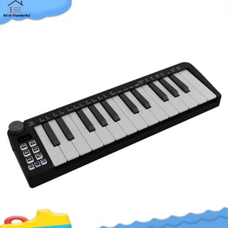 Wonder เครื่องควบคุมคีย์บอร์ด MIDI 25 คีย์ เครื่องดนตรี USB พร้อมโหมดสเกลคอร์ดอัจฉริยะ