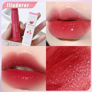 Haipink Colored Moisturizing Lip Balm ลิปสติกให้ความชุ่มชื้น Fade Lip Pattern Anti-dry และ Cracking All-match HO