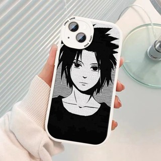 เคสโทรศัพท์มือถือหนังแกะ ซิลิโคนนิ่ม กันกระแทก ลายการ์ตูนนารูโตะ Uchiha Sasuke สําหรับ vivo iqoo 11 10 NEO3 Z1 pro Z3I V11I 5 6 7SE