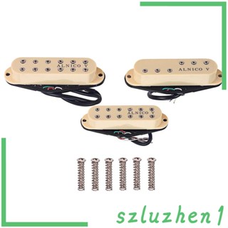 [Szluzhen1] Alnico V Humbucker Pickup Neck Middle Bridge สําหรับกีตาร์ไฟฟ้า 3 ชิ้น