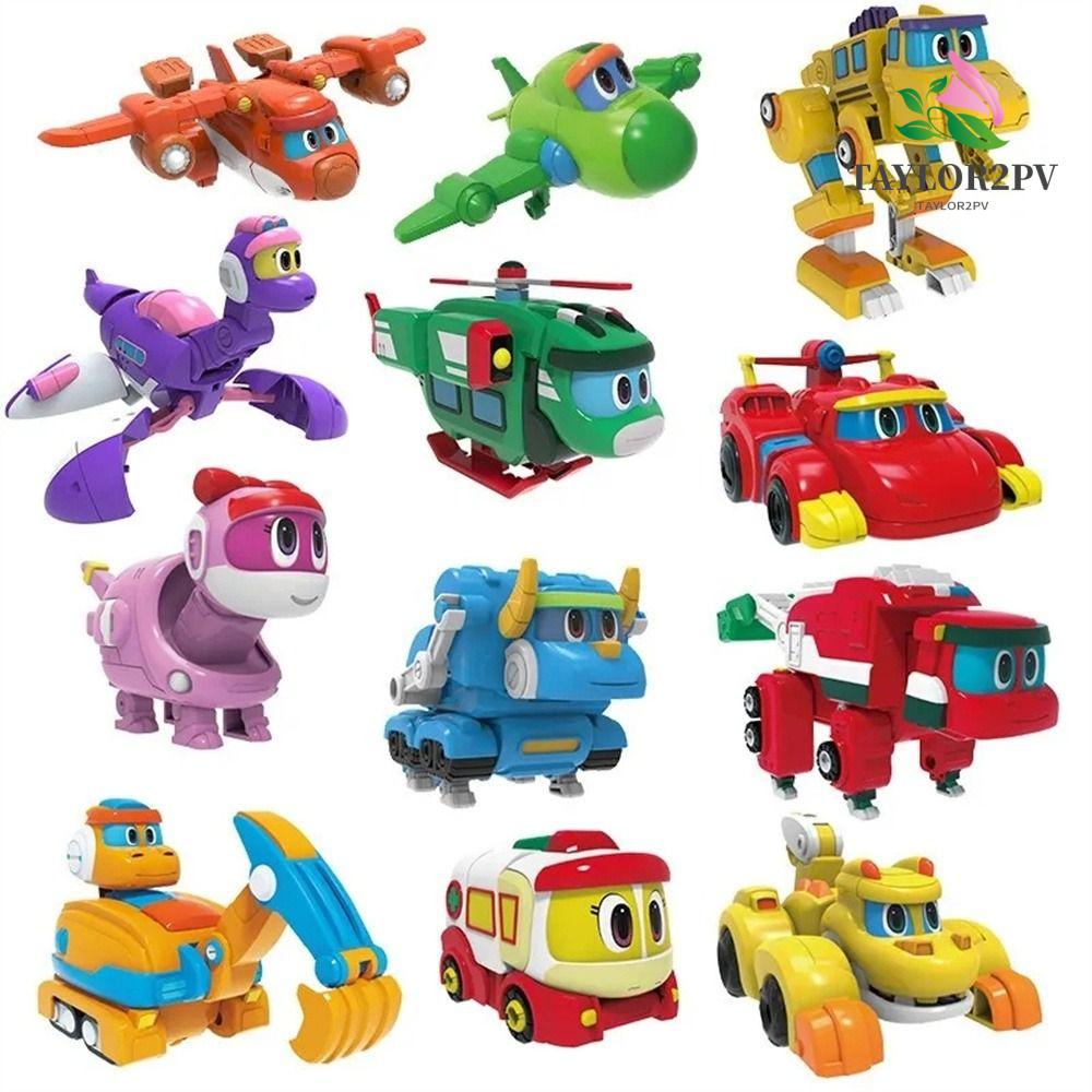 Taylor2pv โมเดลฟิกเกอร์ รูปไดโนเสาร์ รถเครน Dino Dino Action Figures Gogo Dino Explorers REX ของขวัญวันเกิด ของเล่นสําหรับเด็ก
