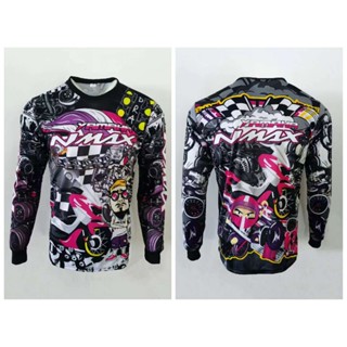 เสื้อยืดแขนยาว ลาย YAMAHA Racing Bike สําหรับผู้ชาย