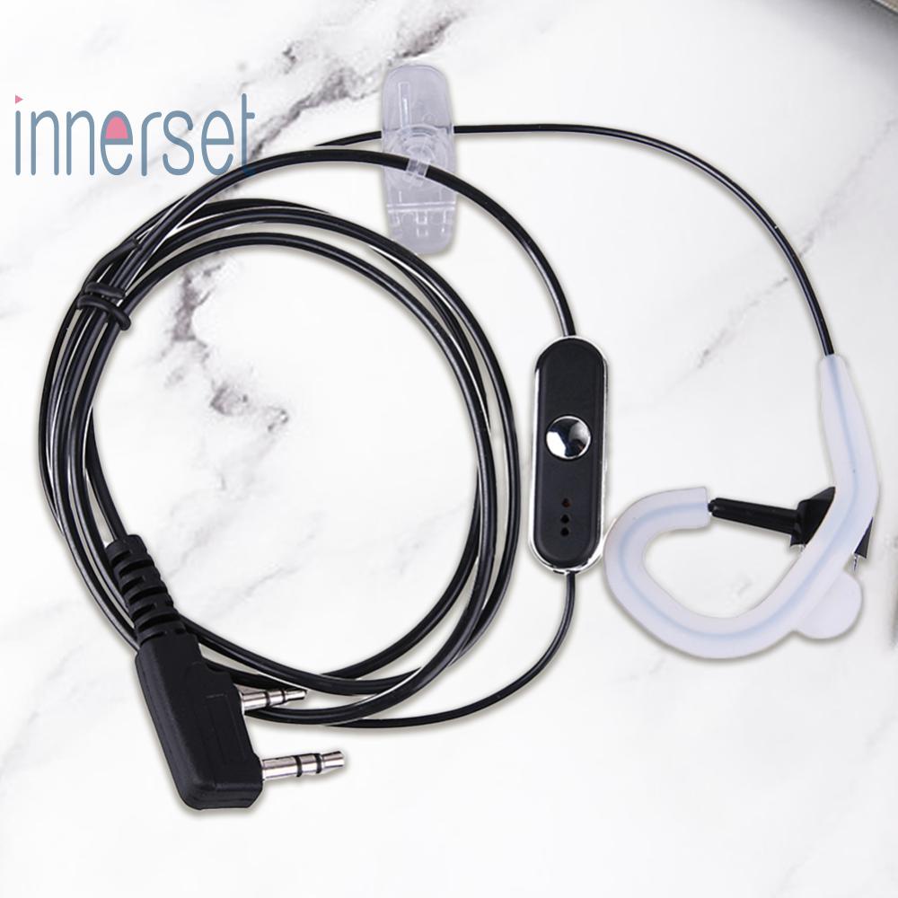 ชุดหูฟังวิทยุสื่อสาร 2 Pin PTT MIC สําหรับ BAOFENG KENWOOD Retevis HYT [innerset]