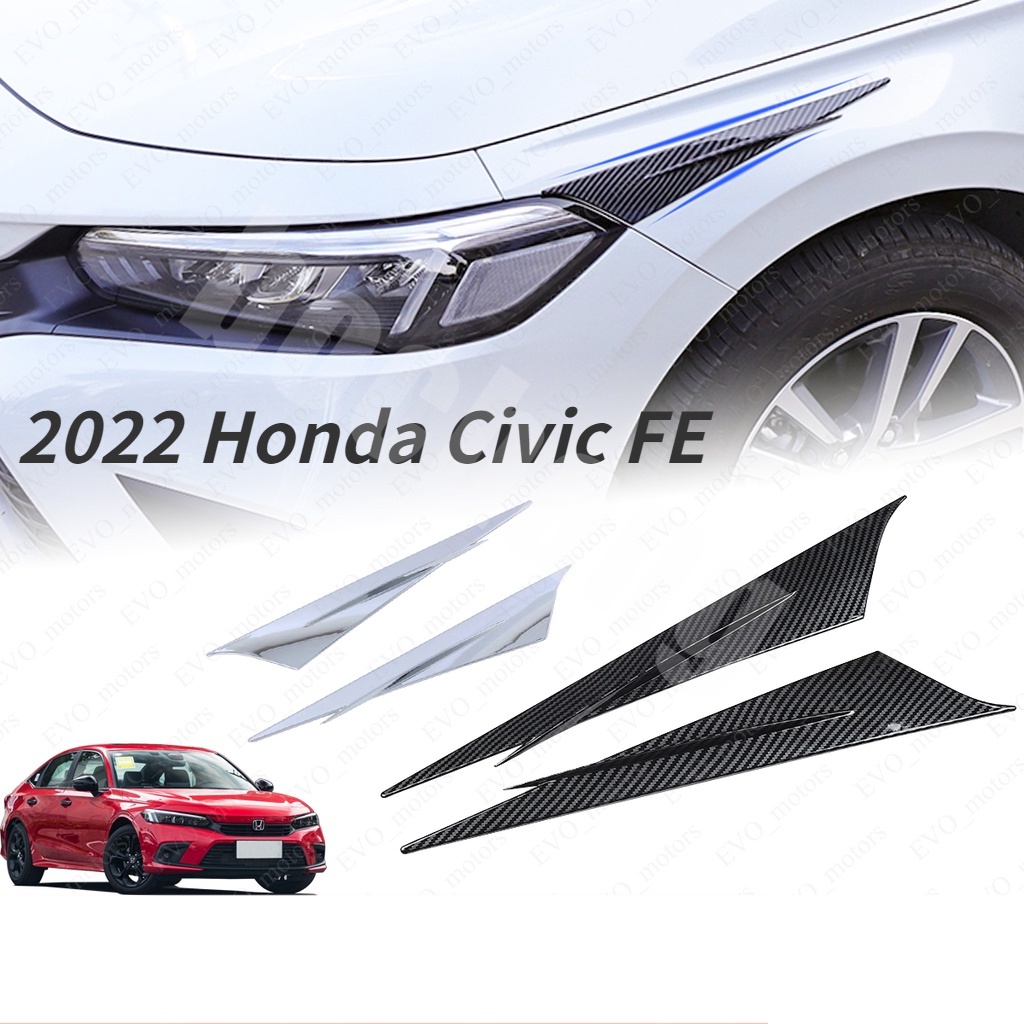 สติกเกอร์ติดคิ้วไฟหน้ารถยนต์ สําหรับ Honda Civic FE 11th Civic 2022