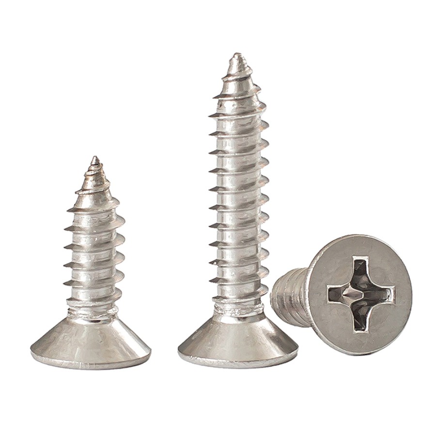 304 สแตนเลส Phillips Countersunk หัว Self-Tapping สกรูชี ้ หางแบนหัว Self-Tapping สกรู M5/M6/M8 ราคา ถูกที่สุด ดีลบีเคเค แกลเลอรีภาพที่ 2