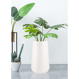 GlobalHouse Tree O กระถางต้นไม้พลาสติก รุ่น 6KD9976N-WH ขนาด…