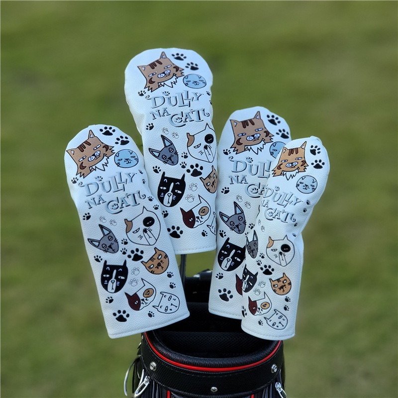 Cartoon Lazy Cat Universal Wooden Club Case Golf Club Case Cat Cute Case