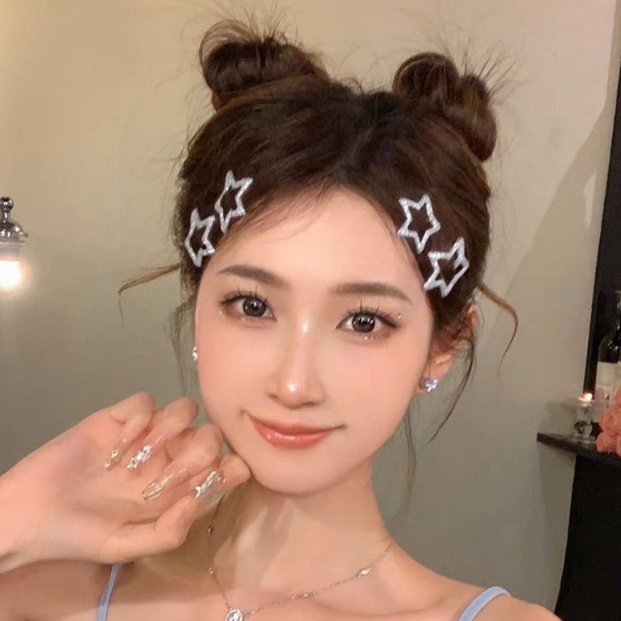 10 ชิ้น/เซ็ตเลื่อมดาวห้าแฉกกิ๊บสาวน่ารักกิ๊บติดผมไม่มีรอยต่อคลิปหน้าม้าเครื่องประดับผมแฟชั่น ราคา ถูกที่สุด ดีลบีเคเค แกลเลอรีภาพที่ 4