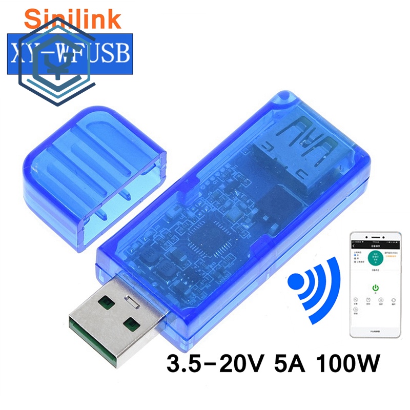 1PCS 3.5-20V 5A 100W มือถือ XY-WFUSB Sinilink APP WIFI-USB Mobile Remote APP สมาร์ทโฮม