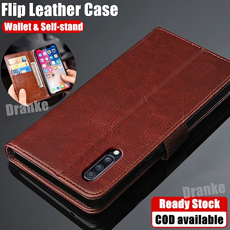 สําหรับ Samsung Galaxy A30s 6.4 นิ้ว SM-A307F A307FN A307GN พรีเมี่ยมหนัง Flip Folio กระเป๋าสตางค์พร