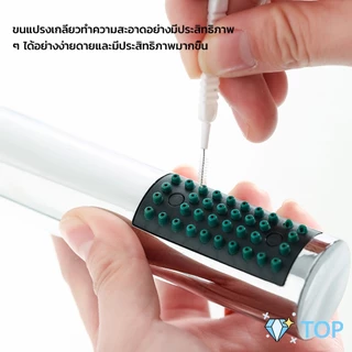 แปรงทําความสะอาดรูหูฟัง ช่องเล็ก แปรงจิ๋วเช็ดฝุ่น ป้องกันการอุดตันรูหัวฉีดฝักบัว 10pcs Mini brush