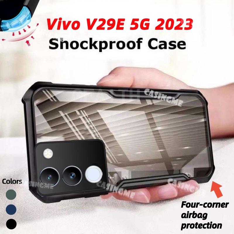 เคสโทรศัพท์มือถือ ซิลิโคนนิ่ม TPU ใส กันกระแทก สําหรับ Vivo V29e 5G 2023 V29e V 29e V29e V29e 29V e 
