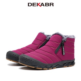 Dekabr รองเท้าบูทข้อเท้า ลําลอง กันลื่น กันน้ํา อบอุ่น ใส่สบ…