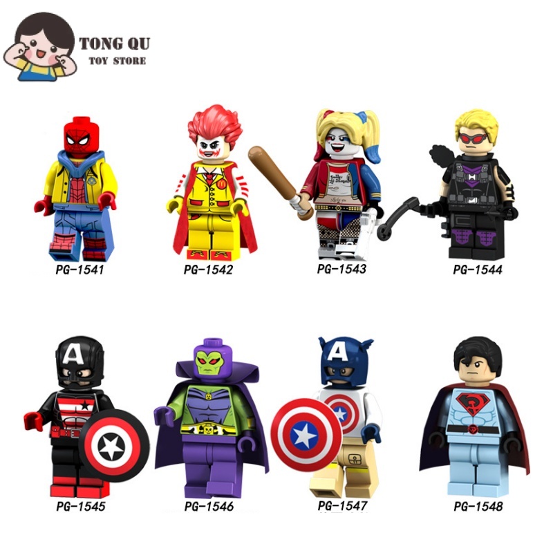 โมเดลตัวต่อซูเปอร์ฮีโร่ Joker Drax ขนาดเล็ก ของเล่นสะสม ของสะสม สําหรับเด็ก