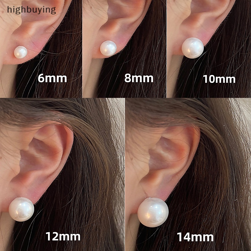 [highbuying] ต่างหูสตั๊ด มุก คลาสสิก สําหรับผู้หญิง เปลือกหอย มุก ต่างหู อารมณ์ เครื่องประดับ ผู้หญิง ปาร์ตี้ ใหม่ พร้อมส่ง