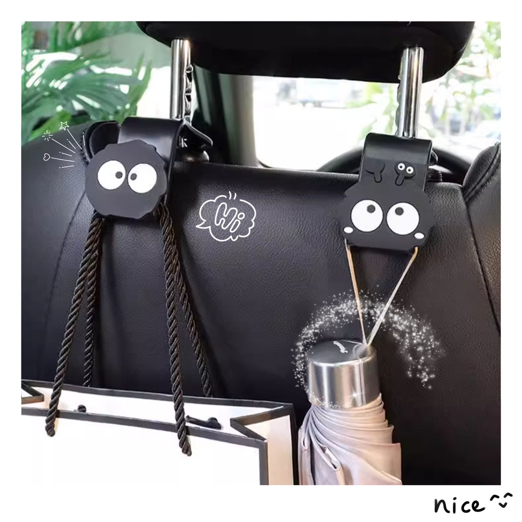 【2 ชิ้น / เซต】การ์ตูน กระต่าย กันฝุ่น เบาะหลังรถ ตะขอหลังรถ ที่จัดระเบียบ ช่องเก็บของในรถ ตะขออเนกประสงค์ Ca ตะขอ สําหรับกระเป๋า กุญแจ เครื่องดื่ม ที่เก็บของอัตโนมัติ อุปกรณ์ตกแต่งภายใน