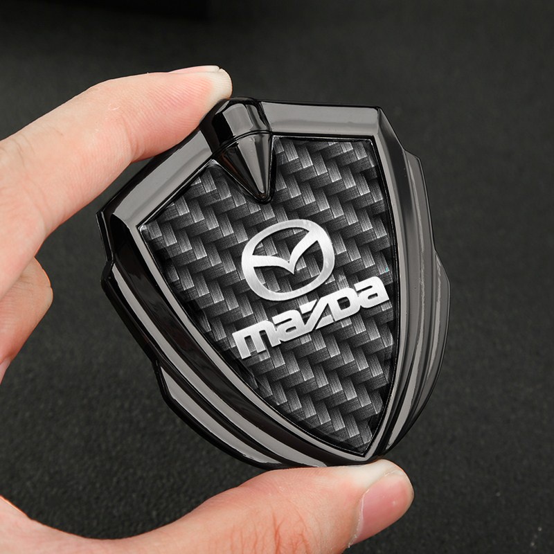 สติกเกอร์ตราสัญลักษณ์ 3D สําหรับติดตกแต่งหน้าต่างรถยนต์ Mazda