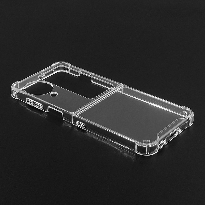 OPPO Find N3 Flip เคส TPU 180 คุณภาพสูง ° เคสโทรศัพท์ ซิลิโคนนิ่ม แบบใส ฝาพับ กันกระแทก สําหรับ OPPO