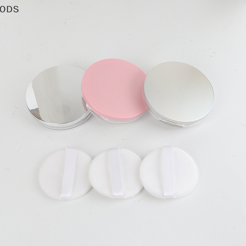 ODS 3g Ultra-thin ที่ว่างเปล่าหลวมกล่องหม้อแต่งหน้า Jar Sifter คอนเทนเนอร์พัฟกระจก OD