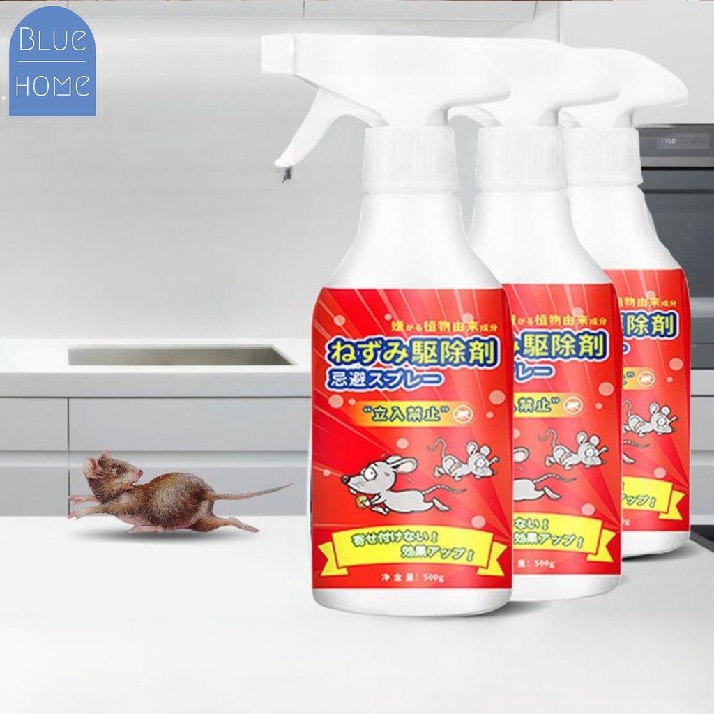 สเปรย์ฉีดไล่หนู 500ml  จิ้งจก ตุ๊กแก  ในห้องเครื่องรถยนต์ ในรถยนต์ ในบ้าน #P-0031