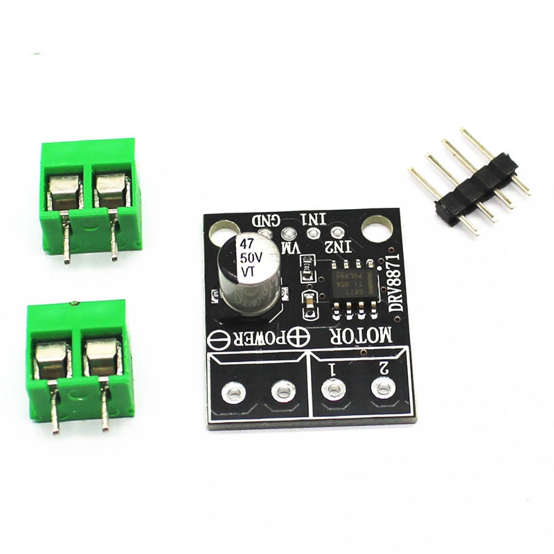 3.6A การตรวจจับกระแสไฟภายในสูงสุด 6.5V ถึง 45V DRV8871 H-bridge brushless DC มอเตอร์ driver terminal