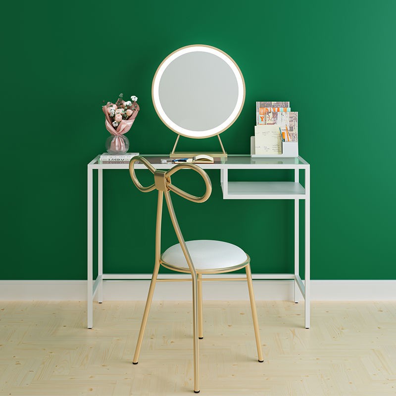 อพาร์ทเมนต์ขนาดเล็กโต๊ะกระจกเรียบง่าย new Nordic IKEA โต๊ะเครื่องแป้งคนดังอินเทอร์เน็ตห้องนอนเรียบง่