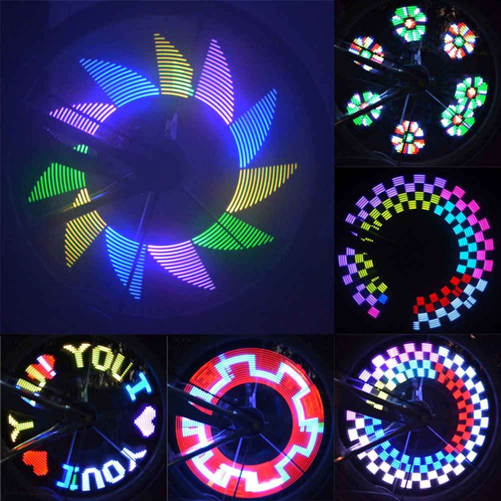 Qhnv_ ไฟสัญญาณ Led 32 ดวง หลากสี สําหรับติดล้อรถจักรยาน DIY