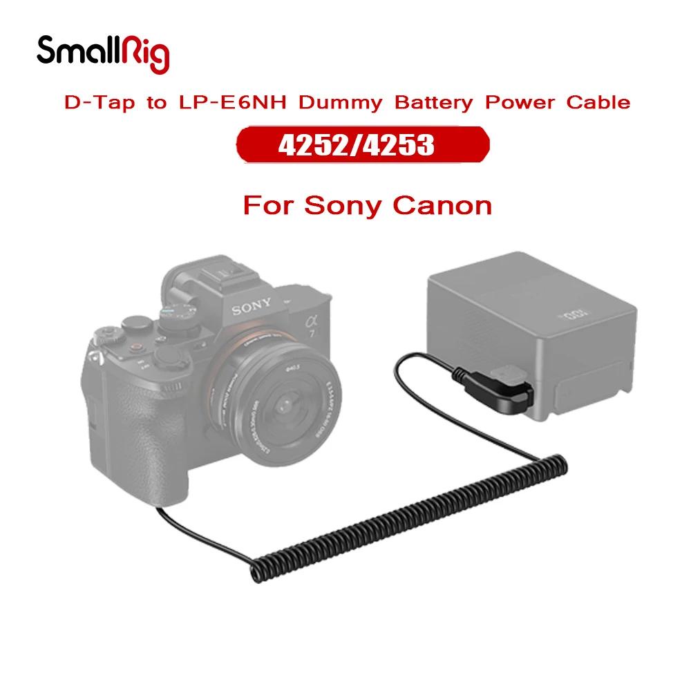 SmallRig 4252 D-Tap to LP-E6NH Dummy 4253 D-Tap to NP-FZ100 Dummy แบตเตอรี่สําหรับ Sony Canon กล้อง 