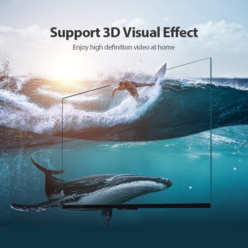 Vention สาย HDMI 2.0 สาย Super Slim HDMI รองรับสายต่อ HDMI 4K 60Hz 3D