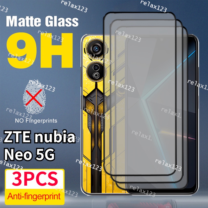 2pcs Matte Frosted สําหรับ ZTE nubia Neo 5G ZTEnubiaNeo5G nubia Neo 2 5G ZTE nubia Neo2 2023 9h กระจกนิรภัยป ้ องกันหน ้ าจอ