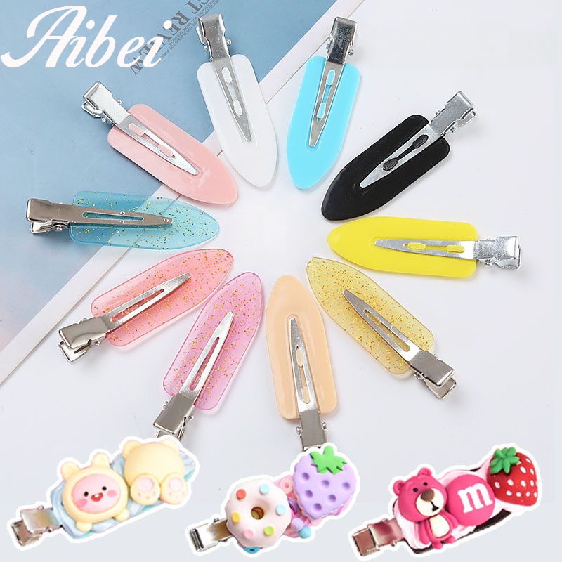 กิ๊บติดผม, สีมาการอง,วัสดุกาวครีม DIY