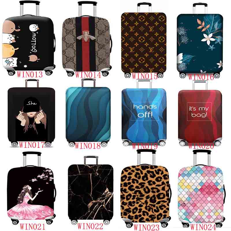 ผ้าคลุมกระเป๋าเดินทาง ผ้าสแปนเด็กซ์ แบบยืดหยุ่น ยืดหยุ่น Luggage Cover 18 20 22 24 26 28 30 32 นิ้ว