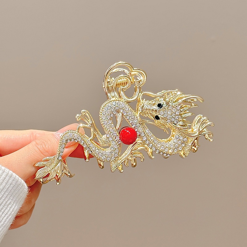 สไตล์ใหม่สไตล์จีนคลิปรูปมังกรหญิงปีใหม่อินเทรนด์ด้านหลังหัวสไตล์ใหม่กรงเล็บผมสไตล์ใหม่เครื่องประดับหัวเฉพาะ - รูปที่ 7