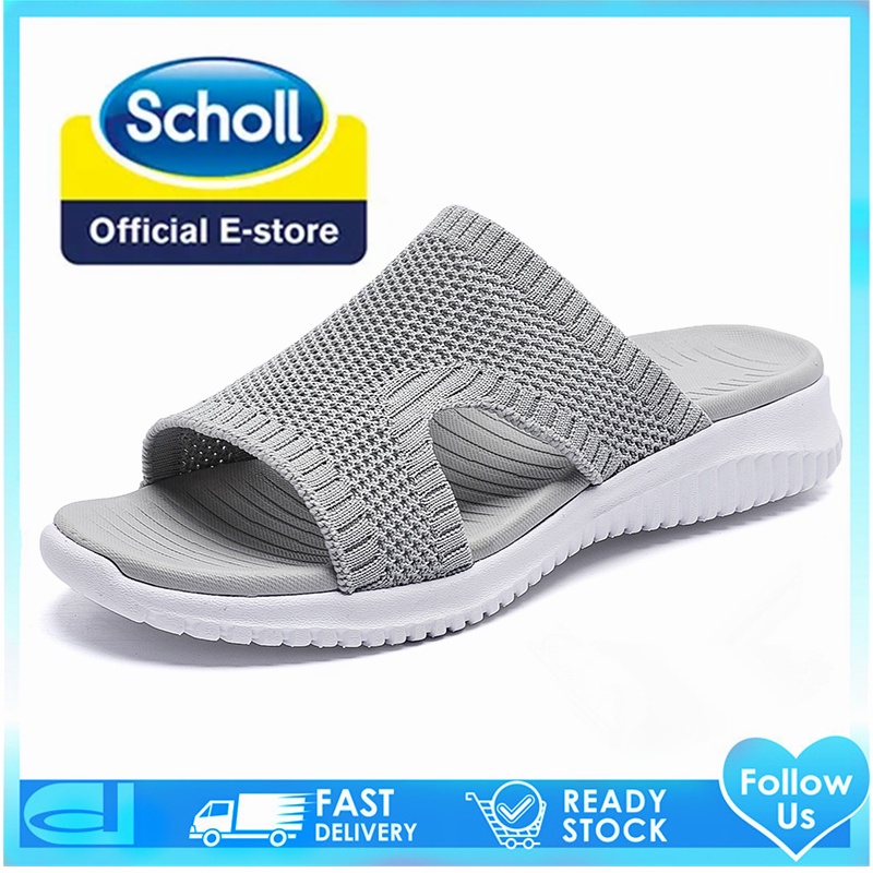 Scholl รองเท้าผู้หญิง scholl scholl scholl รองเท้าแตะชายหาดแบนผู้หญิง scholl Slides รองเท้า scholl ผู้หญิงรองเท้าแตะโบฮีเมียผู้หญิง