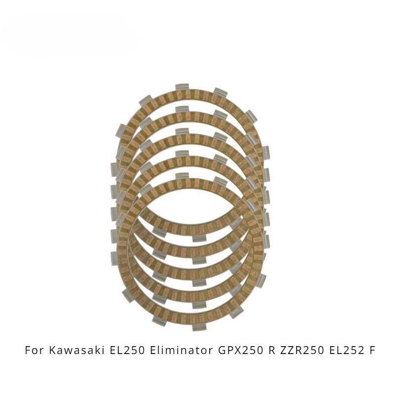 ชุดแผ่นอัดคลัทช์ สําหรับรถจักรยานยนต์ Kawasaki EL250 Eliminator GPX250 GPX250R ZZR250 EL252 EL 252 F