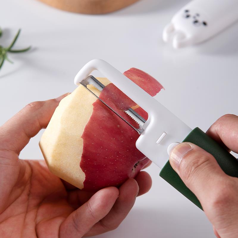 มีหลายสีให้เลือก มีดปอกเปลือกผัก ผลไม้ มีดปอกผลไม้ มีดปอกเปลือก ขนาดเล็กพกพาง่าย เครื่องมือพกพา - รูปที่ 2