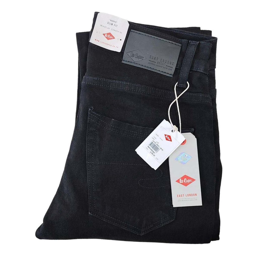 LEE COOPER Super Black ยีนส์ชาย ขากระบอกเล็ก เป้าซิป ผ้ายืด ของแท้จากSHOP