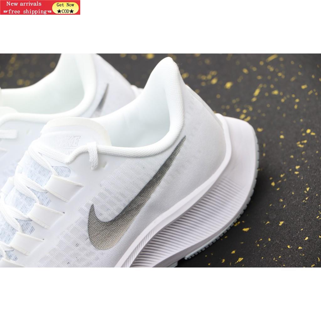 (ในสต็อก) ของแท้ 100% Nike Zoom Pegasus 37 Turbo Nike Moon White วิ่งสำหรับผู้ชายและผู้หญิง รองเท้า
