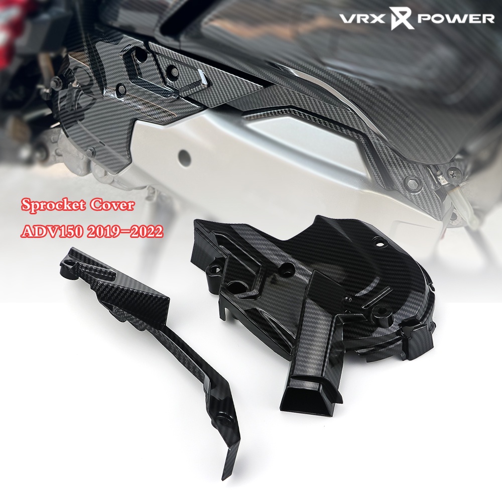 ฝาครอบเฟืองเครื่องยนต์ ด้านข้าง คาร์บอนไฟเบอร์ สําหรับ Honda ADV150 2019-2022