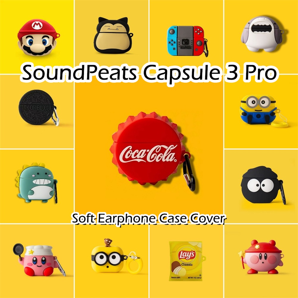 พร้อมส่ง! นําไปใช้กับ SoundPeats Capsule 3 Pro เคส Case การ์ตูนชุดนวัตกรรม ซิลิโคนนุ่ม เคส เคสหูฟัง 