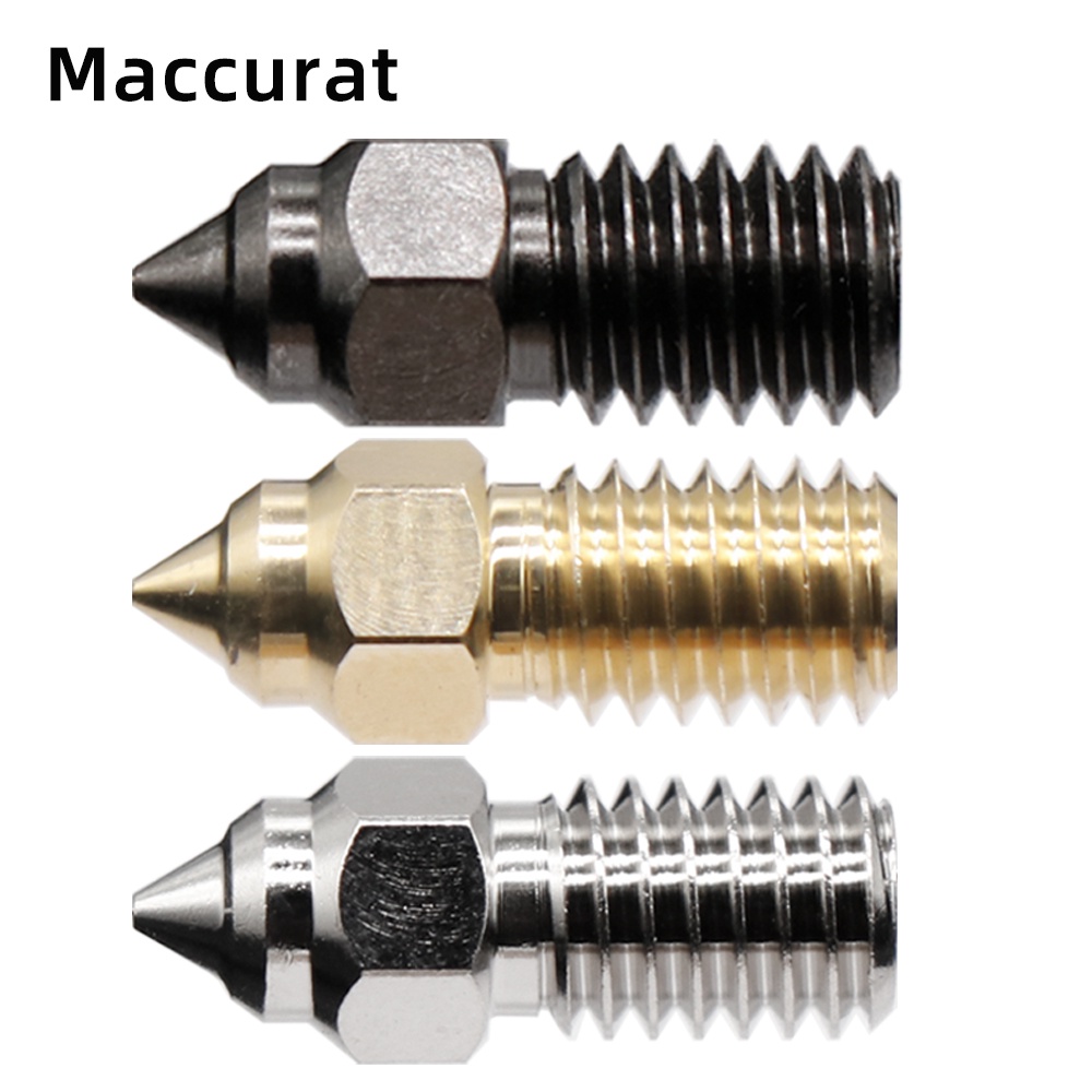 สําหรับ ELEGOO Neptune 4 หัวฉีดทองเหลืองชุบแข็งสแตนเลส 0.4 มม.หัวฉีดสําหรับ Neptune4 3D ชิ้นส่วนเครื