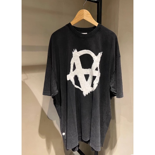 เสื้อยืดแขนสั้น พิมพ์ลายสัญลักษณ์อนาธิปไตย VTM สําหรับผู้ชาย