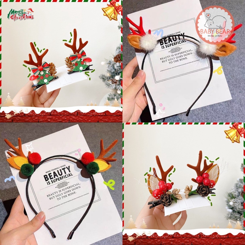 กิ๊บเขากวาง กิ๊บติดผมคริสต์มาส คาดผมเขากวาง