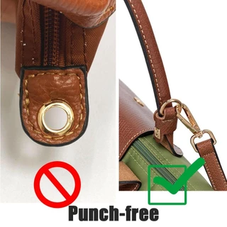 LONGCHAMP ฮูโม สายหนังแท้, สายคล้องไหล่เปลี่ยนหัวเข็มขัดการเปลี่ยนแปลง, กระเป๋าถือแบบไม่มีหมัด กระเป๋าสะพายข้าง เข็มขัดสําหรับ ลองแชมป์