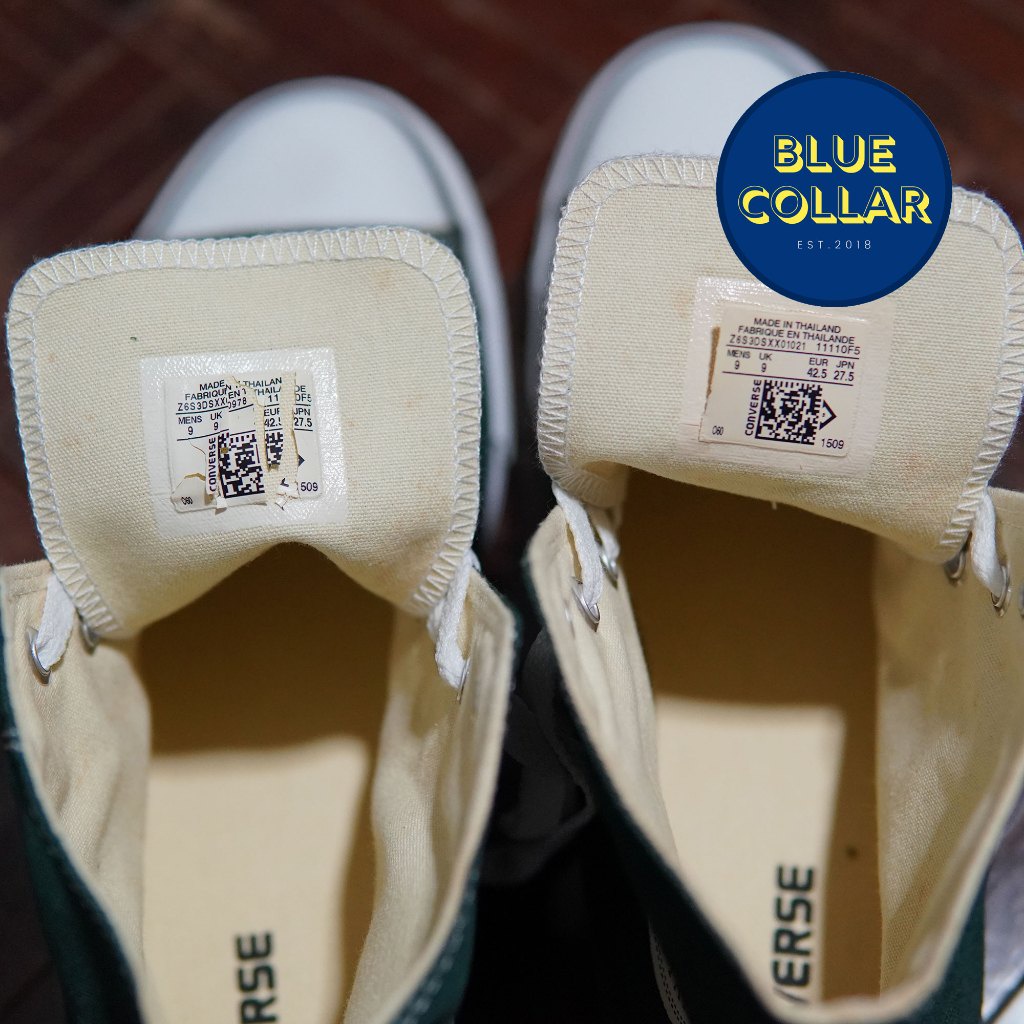 Converse All Star คอนเวิสหุ้มข้อสีเขียว (Made in Thailand) เบอร์ 9US/42.5EUR ของแท้ ของใหม่มือ 1 แฟ