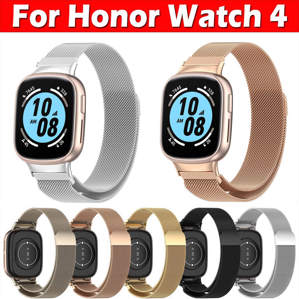 Milanese สายนาฬิกาข้อมือ สเตนเลส แบบเปลี่ยน สําหรับ Honor Watch 4 (TMA-L19)