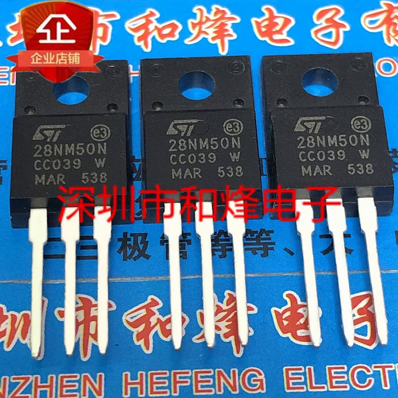 5PCS-10PCS 28NM50N STF28NM50N TO-220F 500V 21A บน
