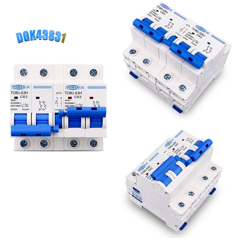 【dgk43s31】TOMZN 2p+2p MTS TOMZN AC สวิตช์เบรกเกอร์วงจร MCB 50HZ 60HZ
